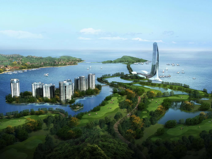 宁波象山海景高尔夫地产社区规划设计